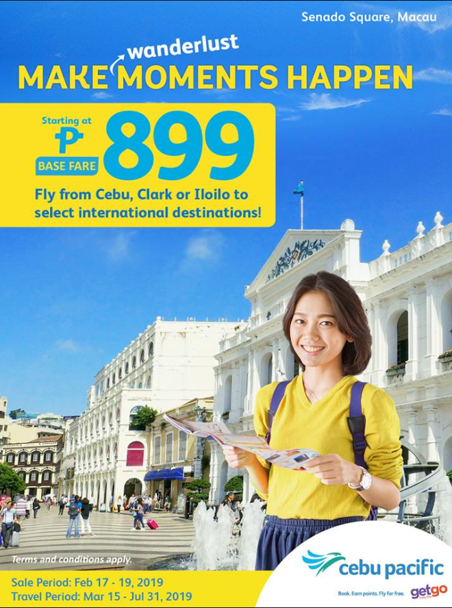 Cebu Pacific | Fly for as low as P899 Base Fare!