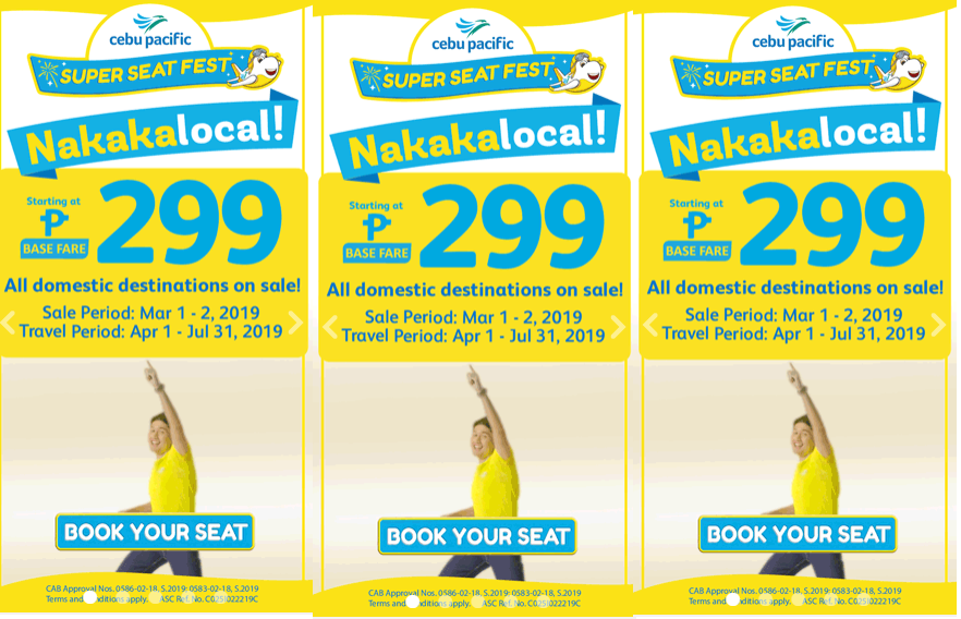 Cebu Pacific: Fly for as low as P299