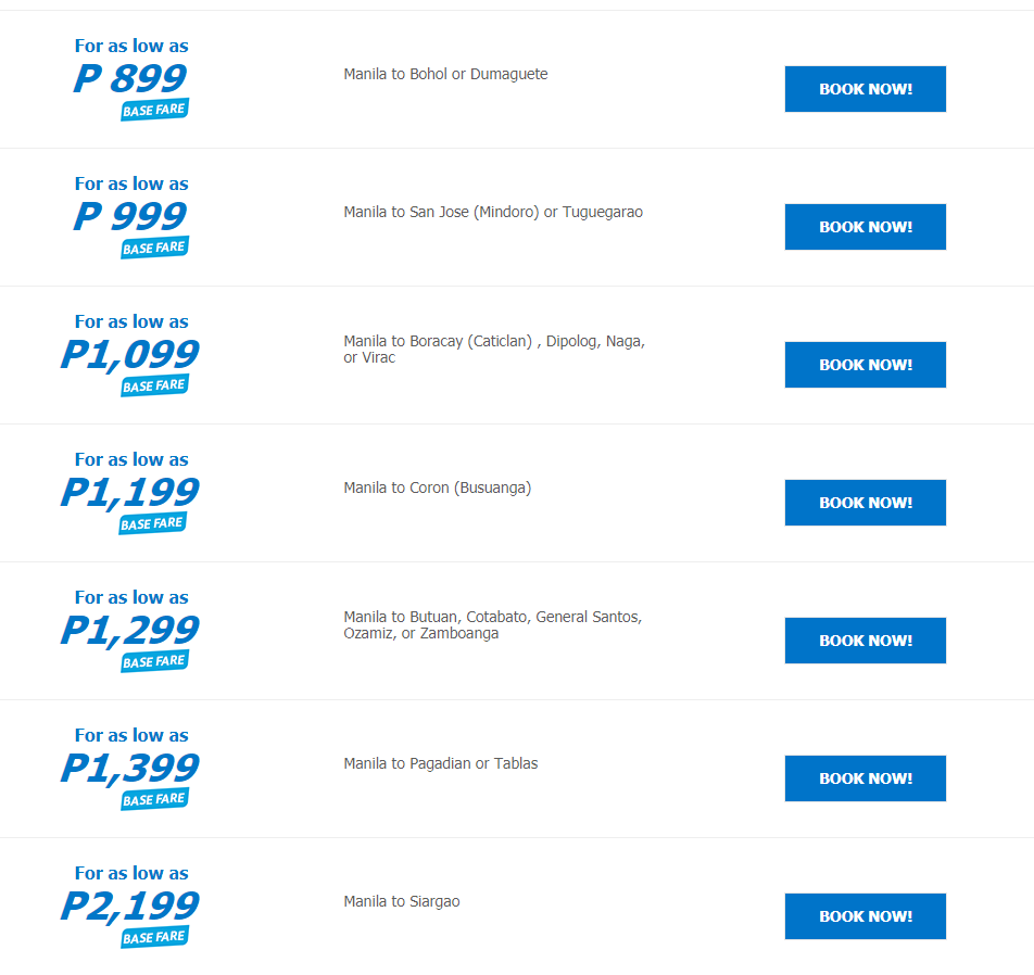 cebu pacific baggage allowance domestic flights